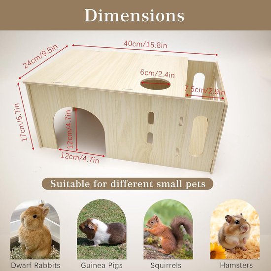 Cavia-tunnel – Zacht Fleece Hol – Anti-slip En Waterdicht – Voor Hamsters, Konijnen, Fretten En Meer 2 miniatura