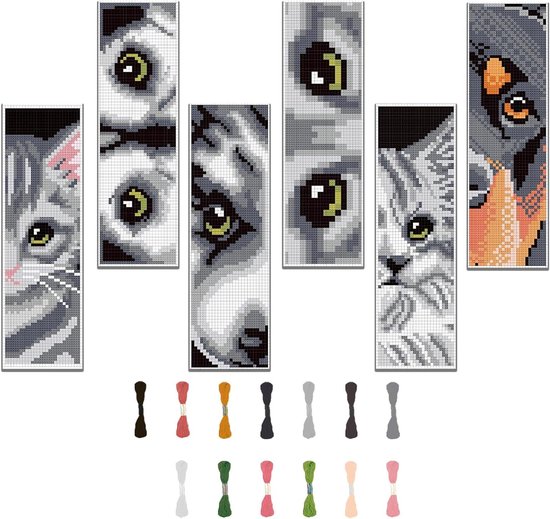 Awesocrafts Kruissteek gestempeld Kits Vincent van Gogh's pad van cipressen eenvoudige patronen kruissteken borduurwerk handwerken kit benodigdheden