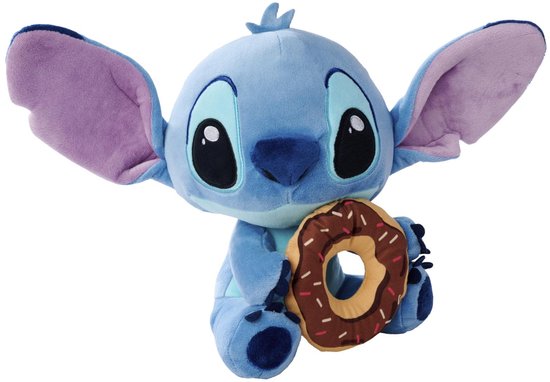 Simba Lilo & Stitch Knuffel Figure Stitch met Donut 25 cm Knuffeles