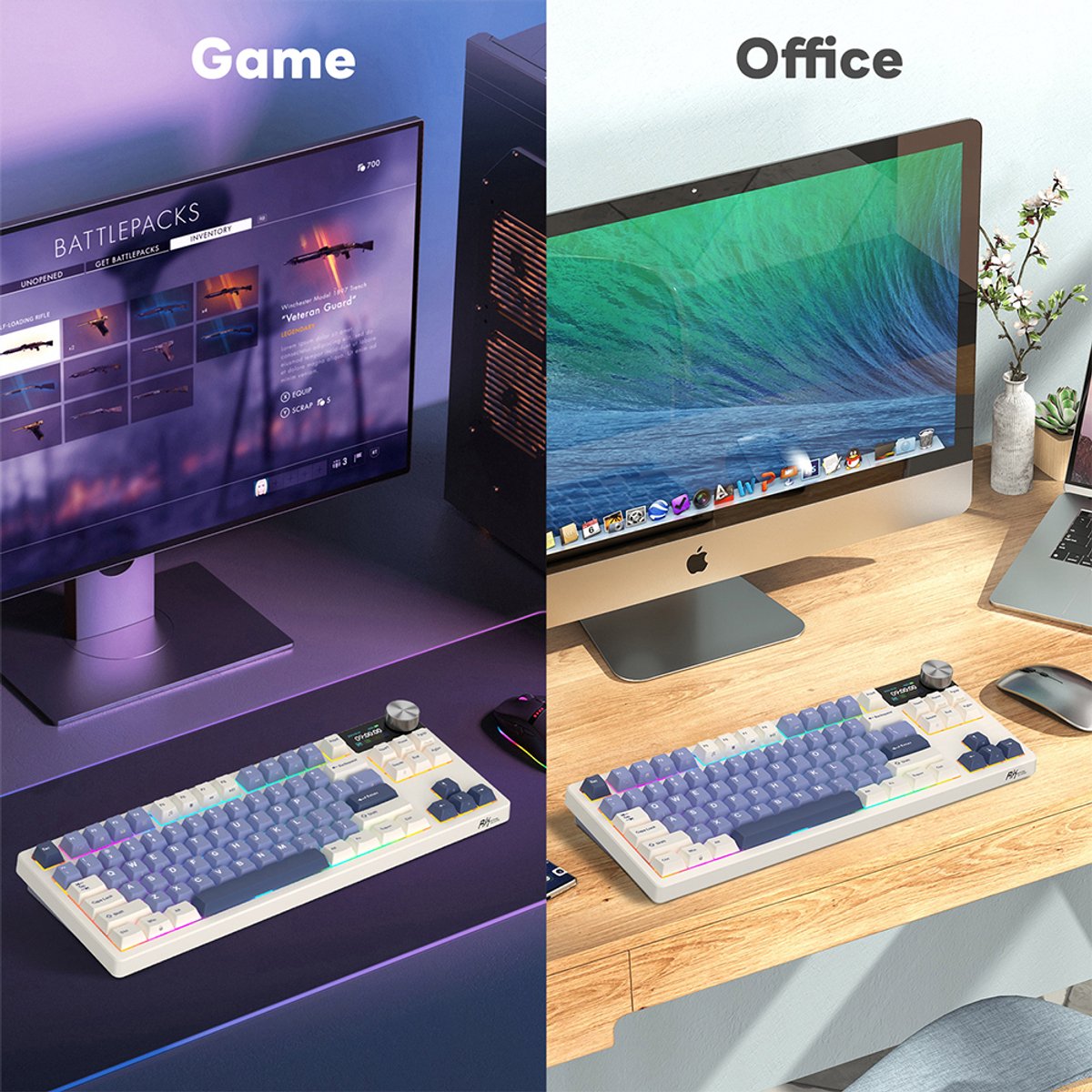 Royal Kludge RKS85 Draadloos Gaming Keyboard thumbnail 5