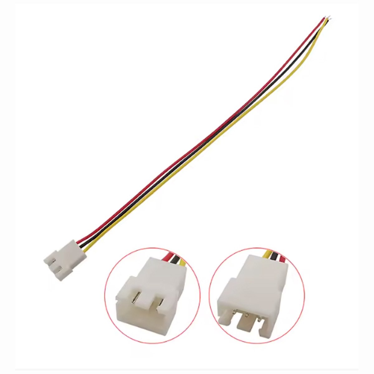 XH2.54 3-Pin Male Kabel – 15cm – Éénzijdige Stekker
