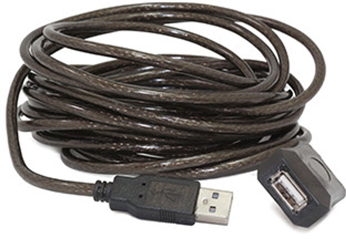 Hamlet XUREP10 USB-kabel USB 2.0 10 m USB A Zwart