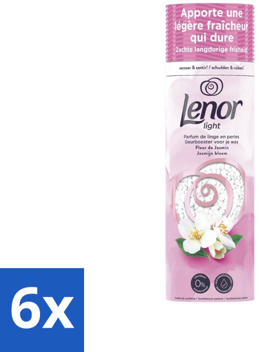 Lenor Light - Geurbooster - Jasmijn - Non-Stop Frisheid - 19 Wasbeurten - Voordeelverpakking - 6 stuks