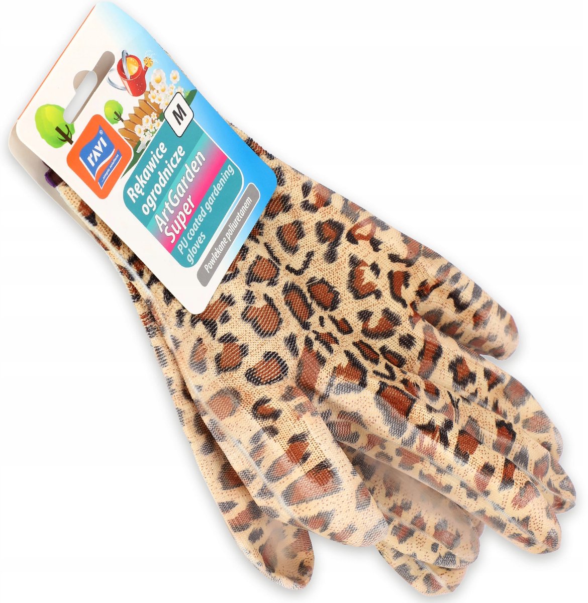 Ravi ArtGarden - Tuinhandschoenen - Maat M - Multikleur - Polyester