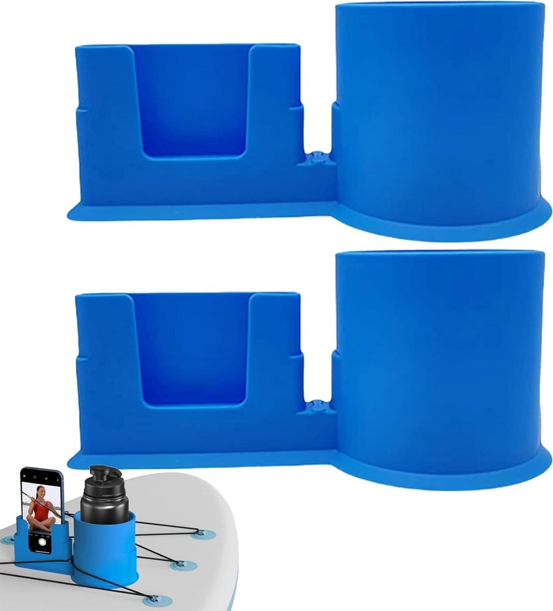 Universele bekerhouder voor kajak - Multifunctioneel en kantelbestendig - Set van 2 - Handig voor surfplank en peddelplanken