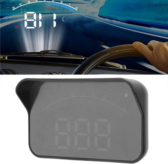 Auto HUD DC5V Auto HUD Head Up Display Digitaal Voertuig Smart HUD Display GPS Snelheidsmeter Met Snelheidsalarm Universeel Voor Voertuig