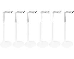 Allecto Plus - Poppenstandaard en Displayhouder - Wit - 35 cm - Voor Poppen, Teddys en Action Figures - Set van 2 stuks
