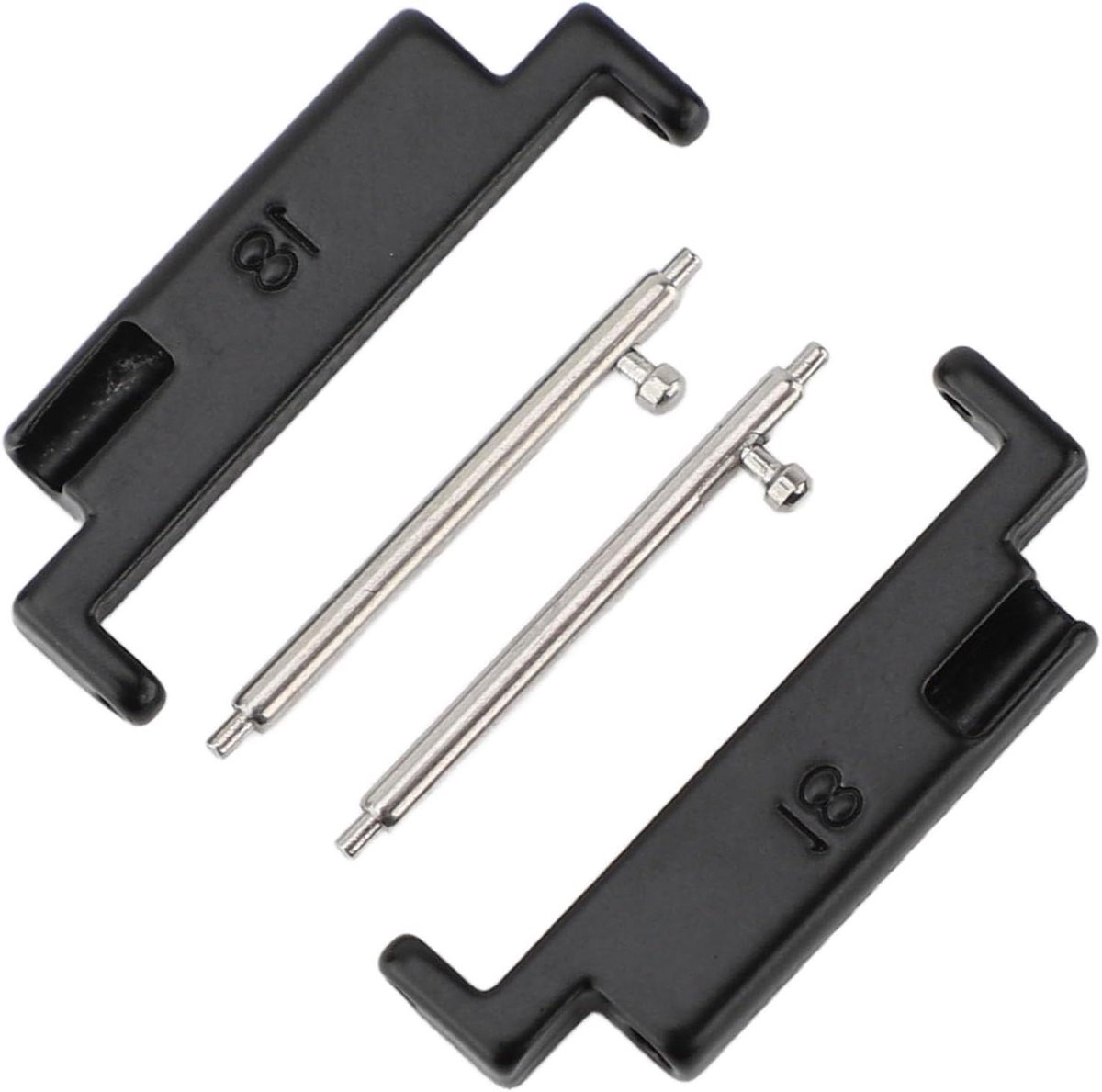 Metalen Horlogebandadapterset - Geschikt voor 18-22 Mm Bandjes - Veilig Verbinden - Voor Roestvrijstalen Slimme Horloges - Stijlvol Accessoire - Modeliefhebbers - Duurzaam Materiaal