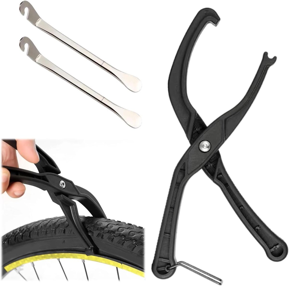 Allecto Plus - Disassembly Klem voor Bescherming Fietsvelg - Fietsbanden Demontage Klem voor MTB met 2 Bandenlichters