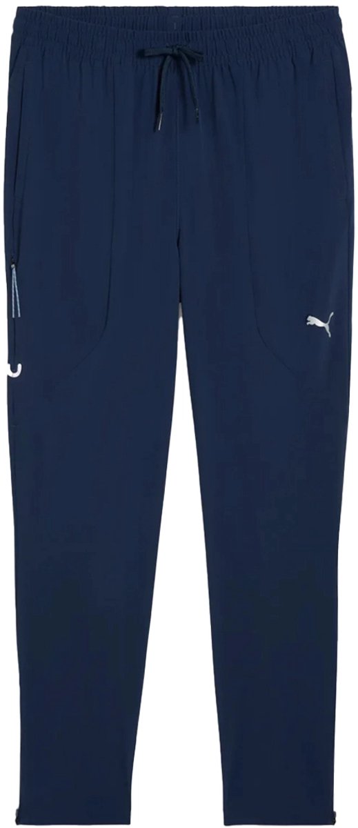 Puma flex stretch woven pant in de kleur marine. Blauw