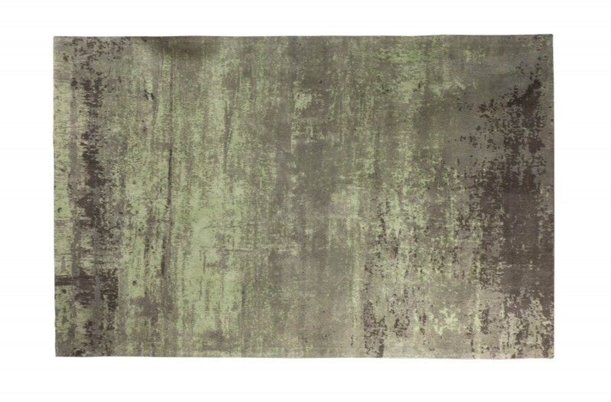 Vintage tapijt MODERN ART 240x160cm groen gewassen used look - 41258