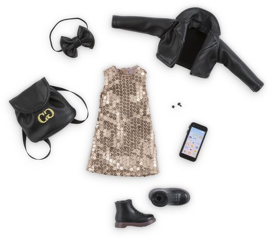 Corolle poppenkleertjes party set - feestoutfit voor Corolle Girls poppen. van Merkloos — afbeelding 2