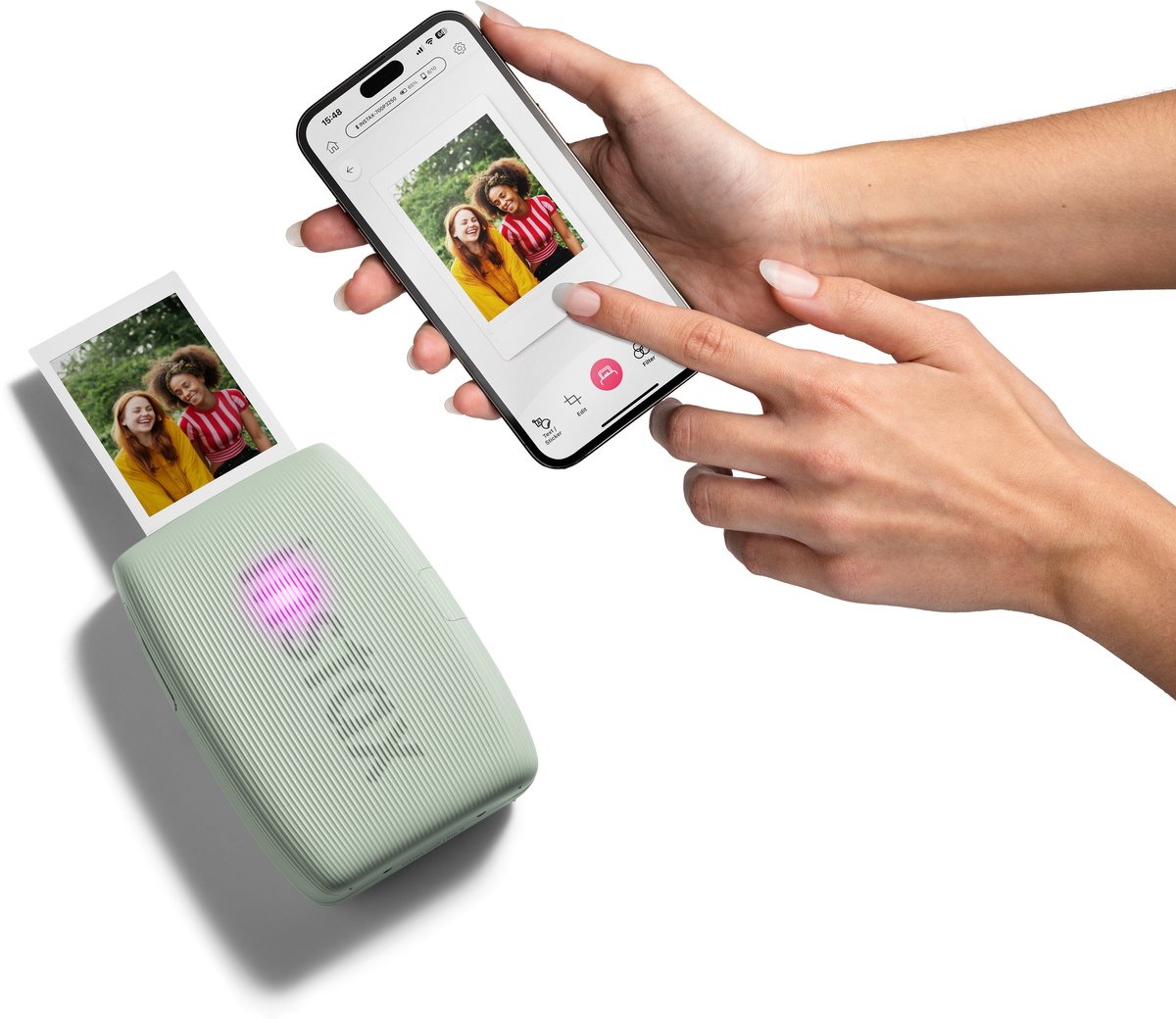 Fujifilm Instax mini Link 3 - Pocket Printer - Sage Green — afbeelding 3
