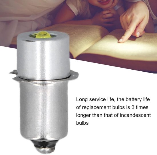Zaklamplamp - 3W DC-vervangingsonderdeel - LED-conversiekit - Hoge Helderheid - Wit Licht - 3V - Lange Levensduur - Zaklampvervangingslamp voor MagLit-zaklampen — afbeelding 3