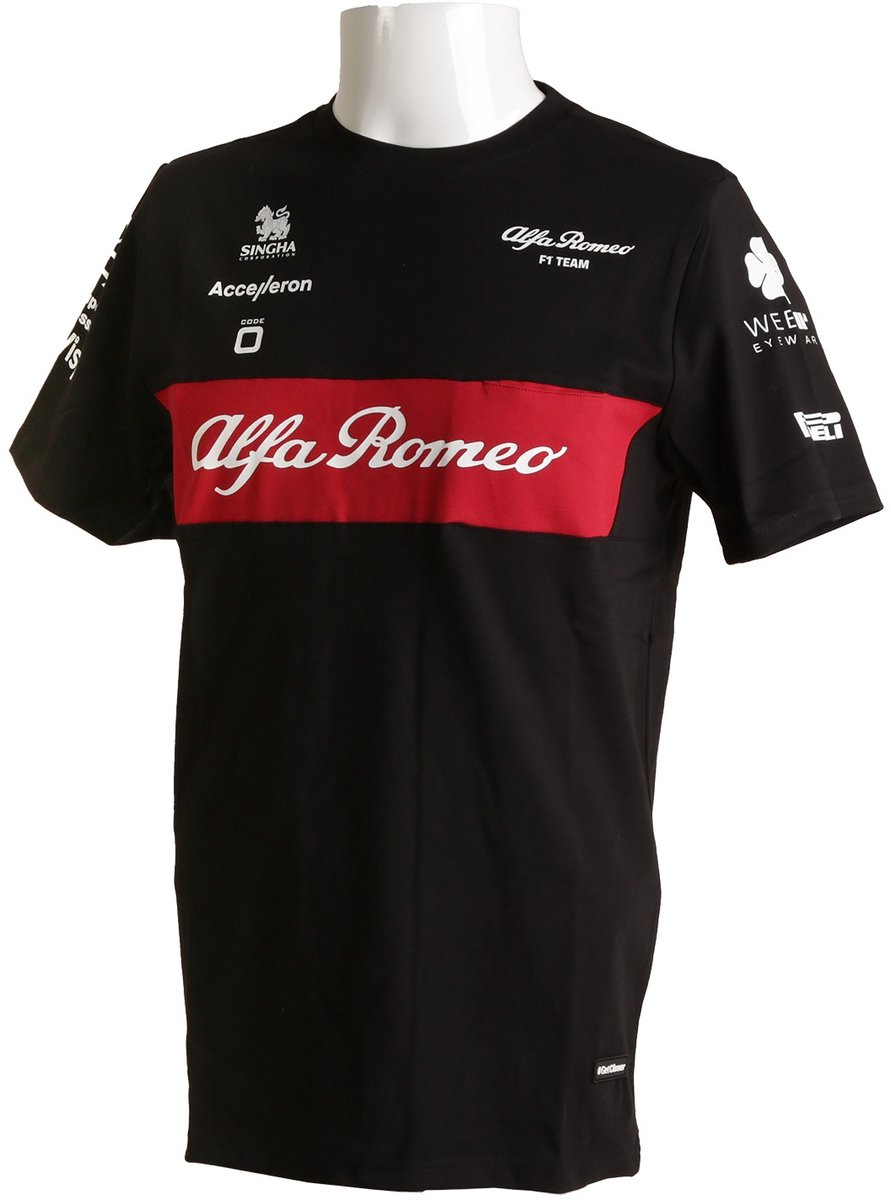 Alfa Romeo F1 Team Heren T-shirt Zwart Maat S