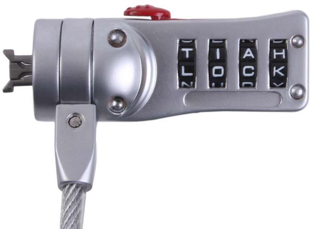 Laptop Cable Lock Extension Loop - 15cm Steel Cable & 4-Digit Combination Lock - Multi-Functional - Anti-Theft (BRNCHLOCK Laptop Cable Lock Extension Loop - 15cm Steel Cable & 4-Digit Combination Lock - Multi-Functional - Anti-Theft (BRNCHLOCK