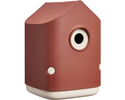 Elho Cosy Bird House 18cm - Vogelhuisje voor Tuin of Balkon - Geschikt voor meer dan 11 Soorten - 100% Gerecycled Plastic - L17.6 x B18 x H23 cm - Toscaans rood