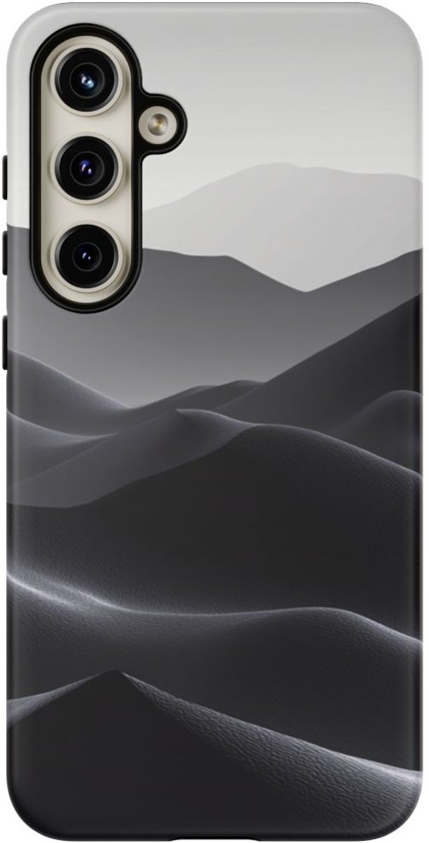 Donker Glooiend Berglandschap – Telefoonhoesje Geschikt voor Galaxy S24 Plus