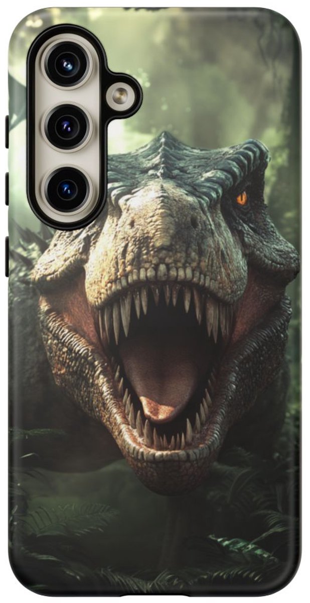 Gedetailleerde Dinosaurus in Jungle – Telefoonhoesje Geschikt voor Galaxy S24