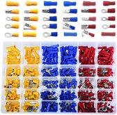 720 stuks kabelogen platte stekkerkabelogen Professionele isolatiemoffenset met assortimentsdoos platte stekkerkabelklemmen voor werkplaatsen of auto's en motoren, etc.