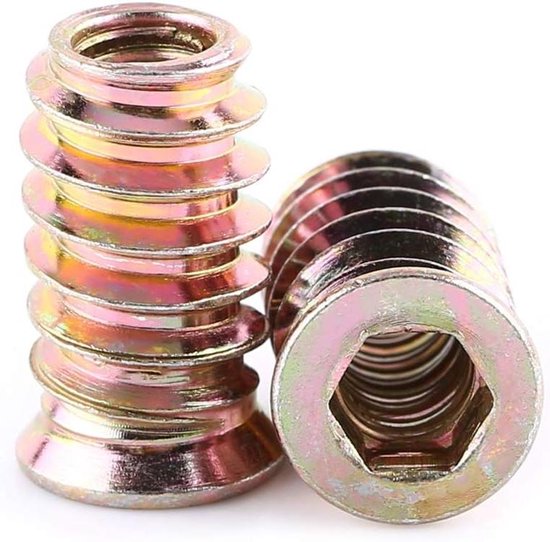 50 Stück M3 Gewindeeinsätze Messing M3x5,5mm, OD 5mm gerändelte Einlege