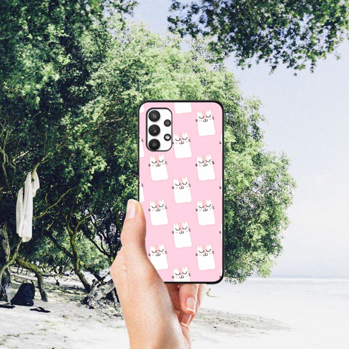 Samsung Galaxy A32 5G Dierenprint Telefoonhoesje Sleeping Cats
