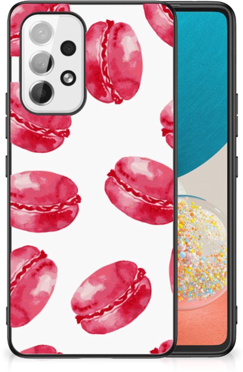 Samsung Galaxy A53 Back Cover Hoesje Pink Macarons