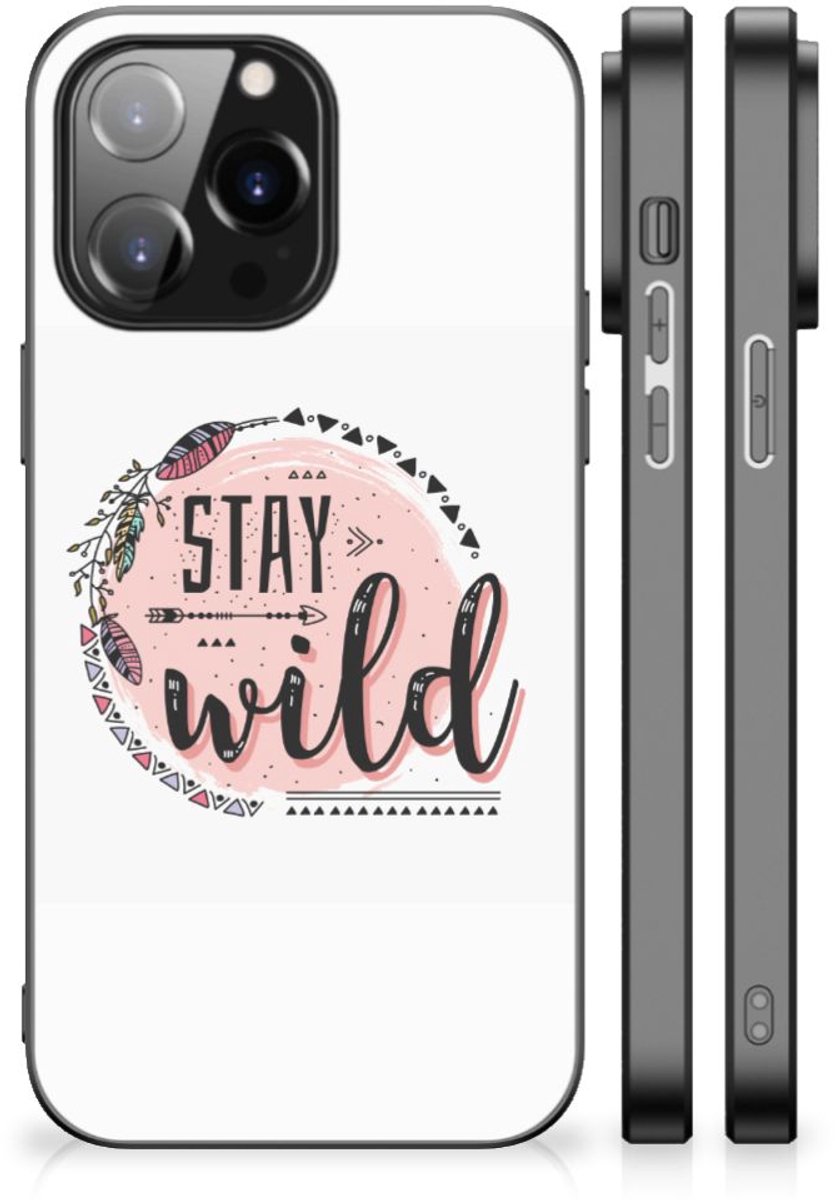 Back Cover voor iPhone 14 Pro Max Hoesje Boho Stay Wild