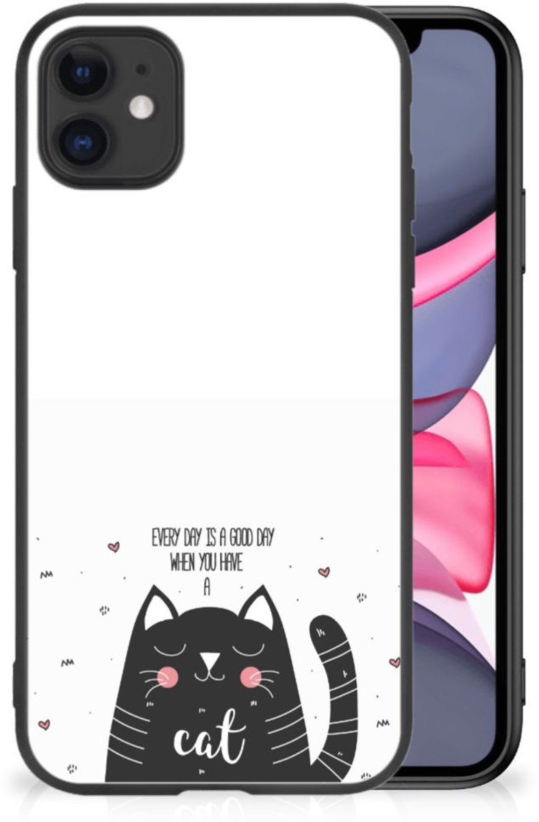 iPhone 11 Hoesje Cat Good Day