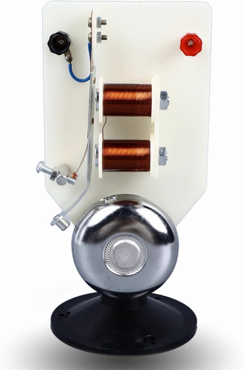 Allecto Premium - Elektrische bel demonstratie set voor natuurkunde experimenten met verticale akoestiek demonstratie.