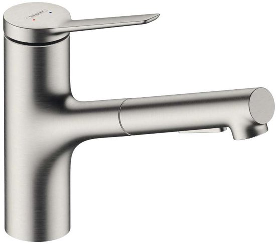 Hansgrohe Keukenkranen: Zesis M33, ééngreeps Keukenkraan 160 Met Metalen Uittrekbare Vuistdouche 2jet Sbox 74823670 Hansgrohe Keukenkranen: Zesis M33, ééngreeps Keukenkraan 160 Met Metalen Uittrekbare Vuistdouche 2jet Sbox 74823670