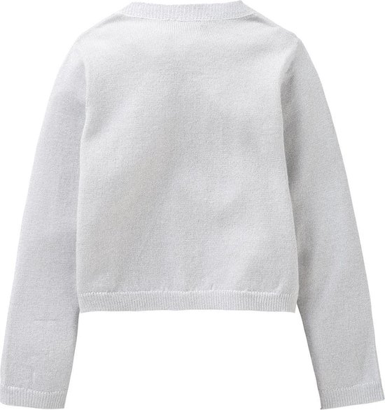 Kefiyis Gebreid Vestje voor Meisjes Katoenen Bolero Shrug met Lange Mouwen Geplooid Vestje met Knoopjes voor Communiejurk Doopjurk 4-12 jaar (Roze,150