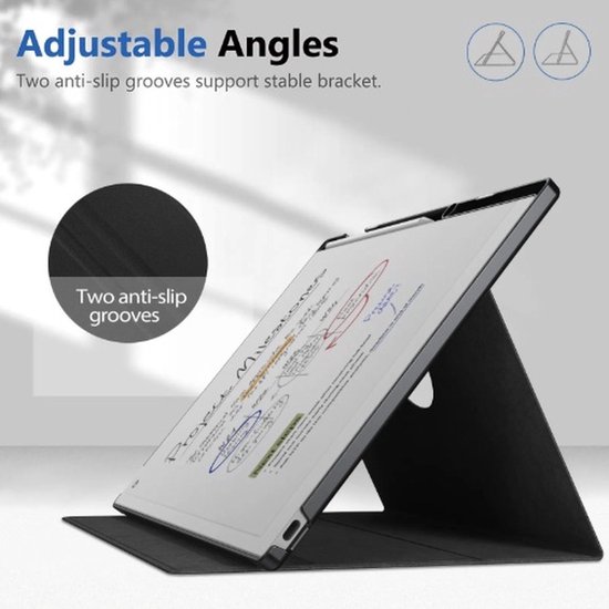 reMarkable® Paper Pro met Marker Plus en Draaibare Grijze hoes van Merkloos — afbeelding 5