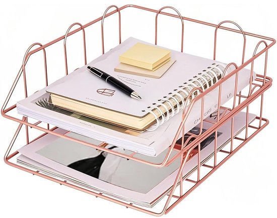 QWORK® Bureau organizer, brievenbakorganizer, documentenbak A4, voor