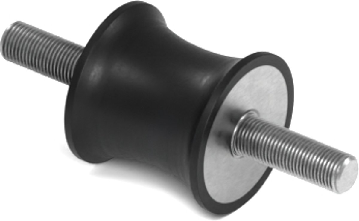 Rubbermagazijn - Tailledemper Type A/F 20/15x19mm - M6 - Set 10 stuks