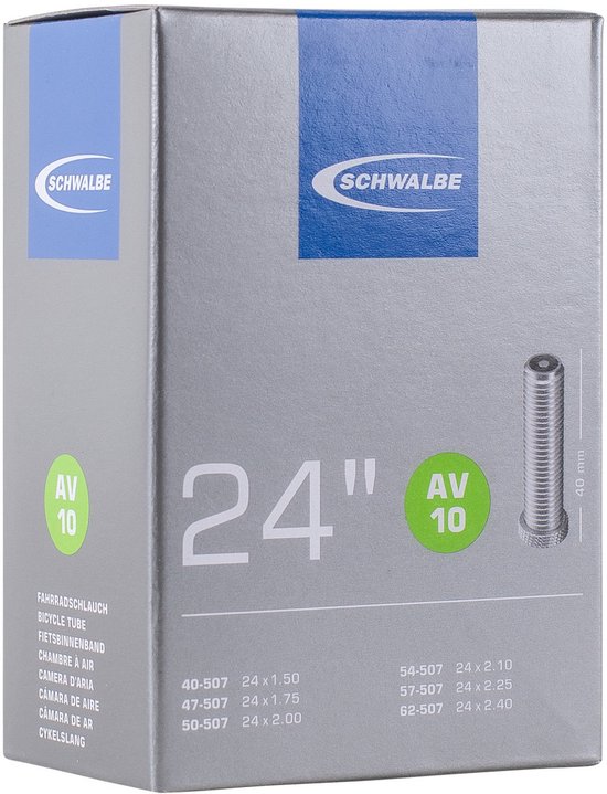 Schwalbe DV7A - Binnenband Fiets - Auto Ventiel - 40 mm - 24 x 150 - 250 van Schwalbe — afbeelding 5
