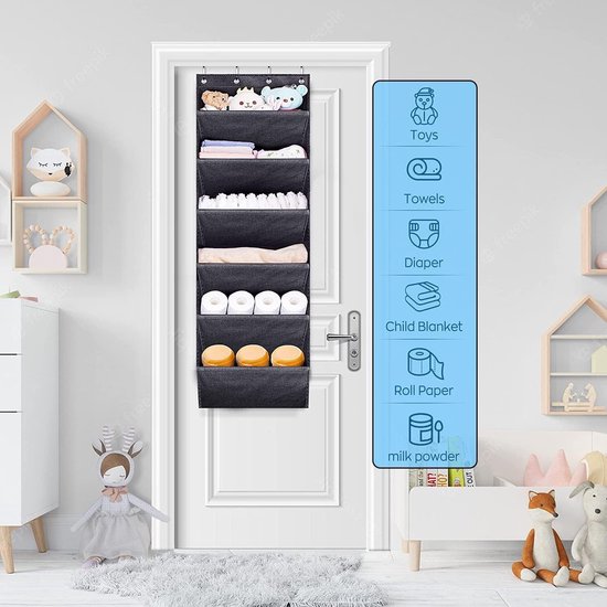 KEETDY Over de deur organizer met 8 diepe zakken, hangend rek