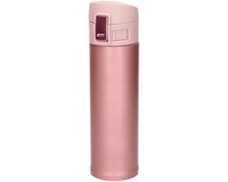 Concorde Thermofles / isoleerkan - lichtroze - 450 ml - RVS - thermosflessen / isoleerflessen