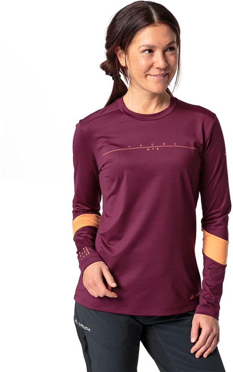 Vaude Bike Qimsa Logo T-shirt Met Lange Mouwen Vrouw Cassius