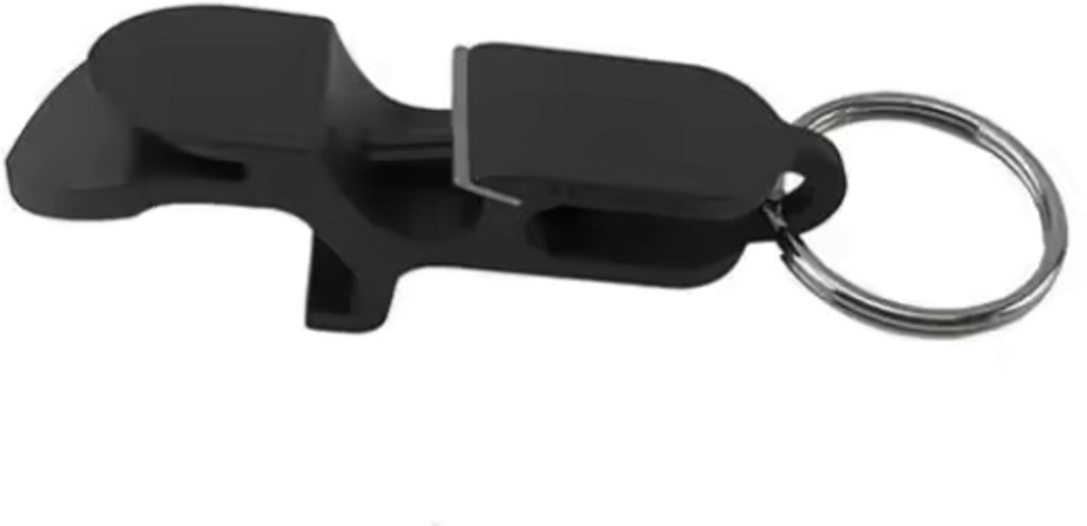 Bierfles opener - Sleutelhanger met bieropener - Shotgun sleutelhanger - Shotgun - 1 stuk - Zwart - Sleutelhanger - Bieropener - Flesopener - Blikopener - Biershotgun - CHPN