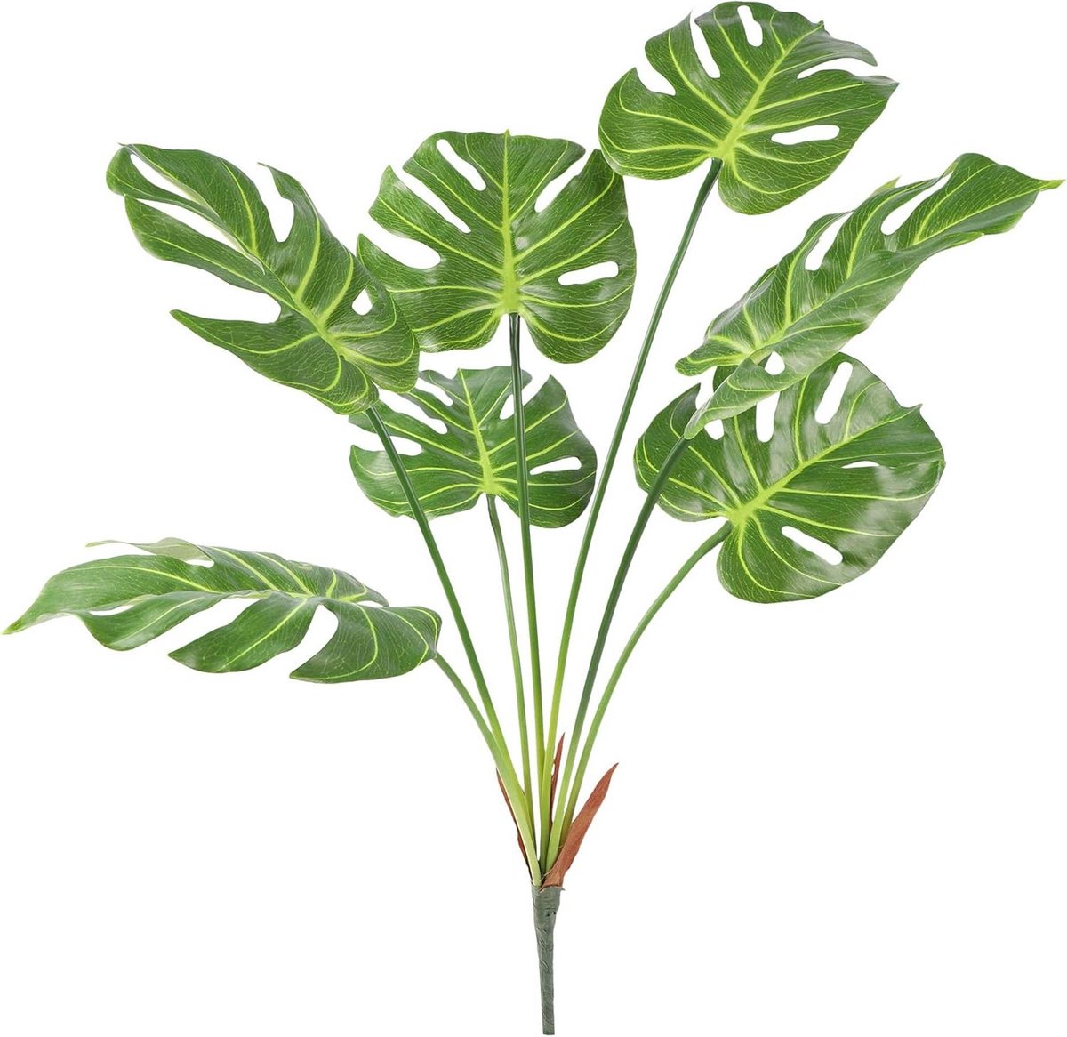 JGS Premium - Kunstmatige Tropische Palm Kamerplanten 70cm - Groene Bladstengels - Monstera Deliciosa - Planten voor Binnen en Buiten - Home Office Decoratie