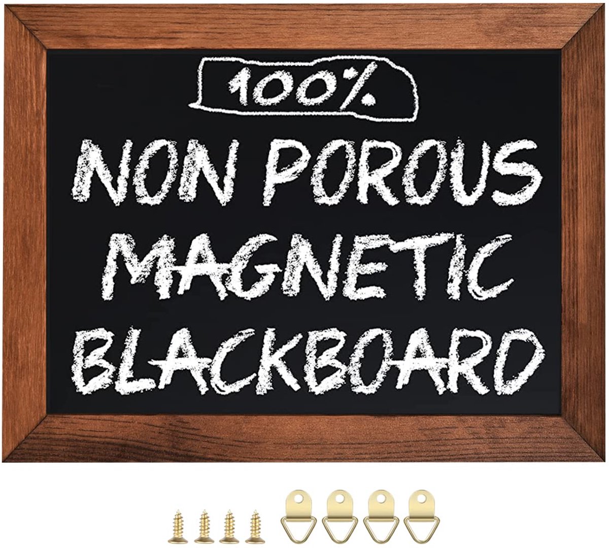 Ibenzoa® Veelzijdig Magnetisch Krijtbord met Grenenhouten Frame voor Diverse Gebruiken en Decoraties