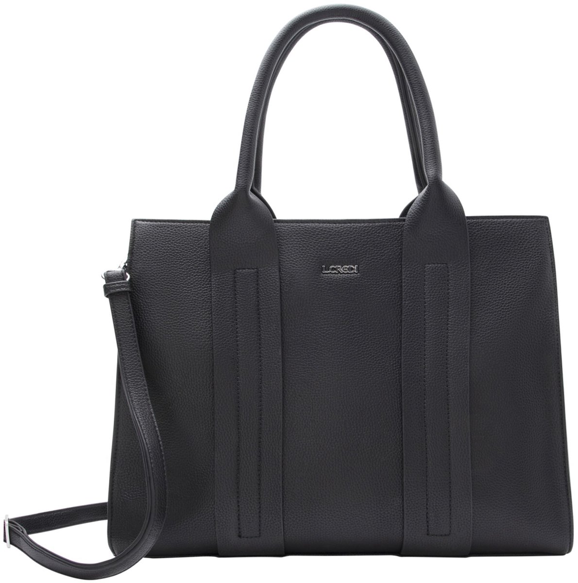 L.CREDI Paria Shopper Tas 40.5 cm - 11 L - schwarz