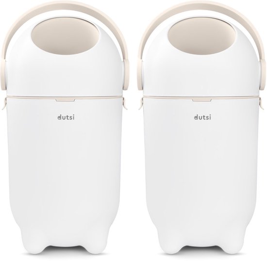 Dutsi Design Luieremmers duopack – Geurloos & werkt met gewone vuilniszakken – Beige