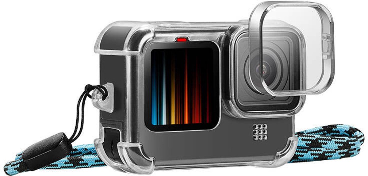 Puluz Case Voor Gopro Hero 9 10 11 Met Lensbescherming En Nekstrap