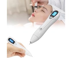 Huid Tag Verwijderaar - Laser Plasma Pen - Voor thuisverzorging voor mensen ouder dan 21 jaar - Verwijdert veelvoorkomende wratten en huidtags - Gebruiksvriendelijk - Huidverzorging - Gezicht - Wit