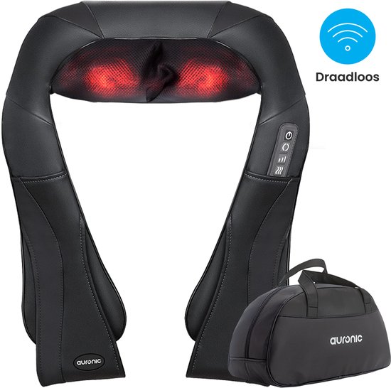 Afbeelding van Auronic Shiatsu Massagekussen Draadloos (EAN: 8721055566519)