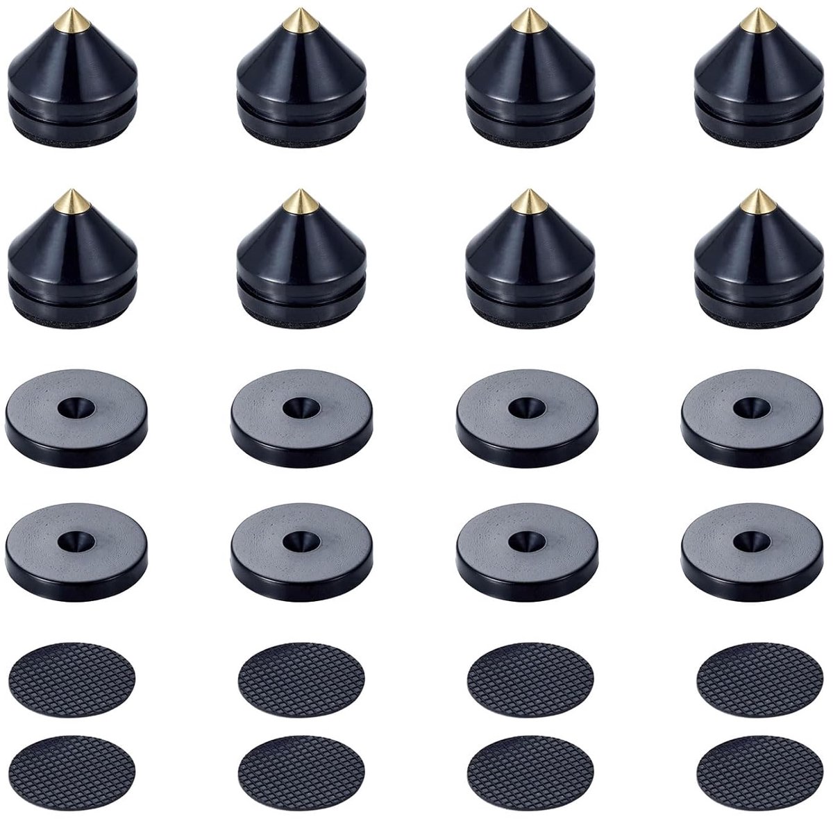 Subwoofervoeten - Geluidsisolatie - Set van 4 - Hoogwaardige kwaliteit - 20 mm hoogte