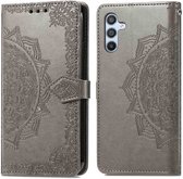 Coque Samsung Galaxy A34 (5G) iMoshion Mandala Booktype - Grijs