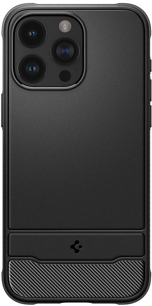 Spigen Rugged Armor Magfit Case hoesje geschikt voor iPhone 15 Pro Max - zwart
